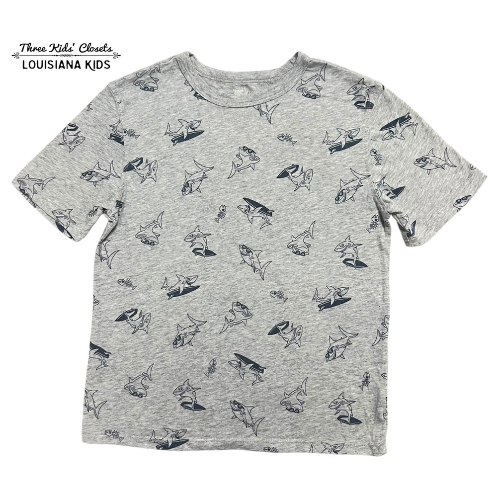 365 Kids 8Y Surf & Sun Shark Print Tee Shirt